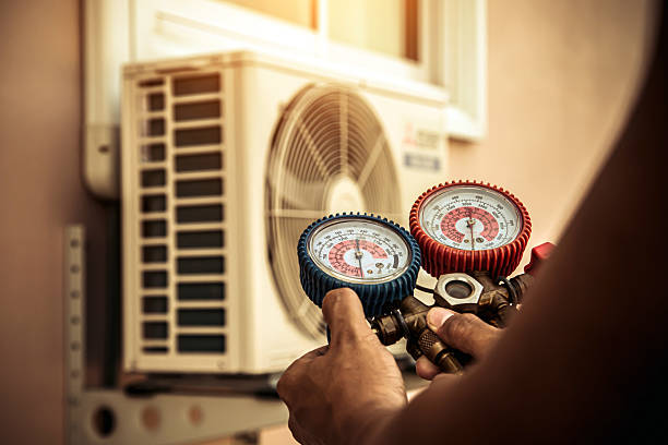 Professional Hvac Installation technician working in Pineville, NC